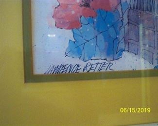 Artist Signature on Print.