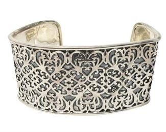 9. Indian Sterling Silver Cuff Bracelet