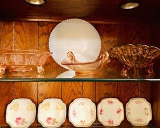 Pink Depression glass