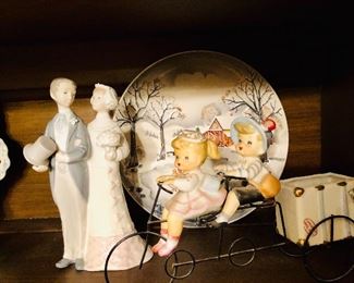 Lladro and ceramic figurines made in Japan