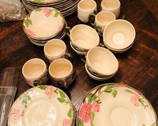 Franciscan desert rose dishes