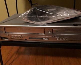 VCR and DVD player