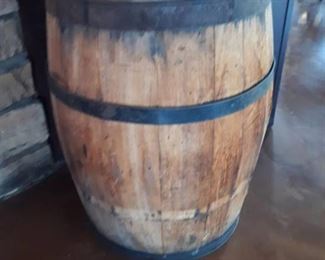 Decorative Wood Barrel