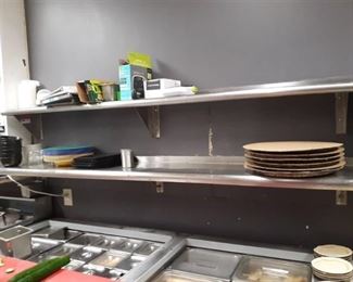 2 Stainless Steel Hanging Shelves 84x12