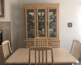 Dining room. Heavy wood.