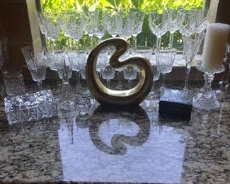 Waterford Marquis Glassware....8 rare Lismore 81/4 water stems.....2 celebration toasting stems....