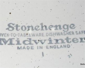 Midwinter Stonehenge Earth Dinnerset including serving Pieces and Teapot. Fabulous Retro 1970s Dinnerware.