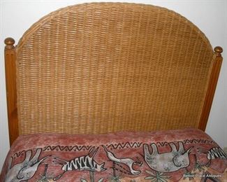 Headboard of Rattan Twin Beds