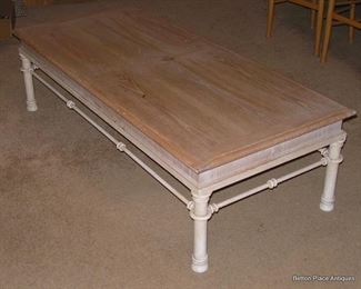 Large Metal base Coffee table made by Lane