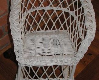 Small Childs Wicker Rocker