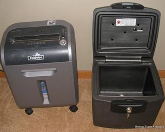 Shredder and Sentry Safe