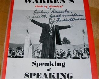 Fuller Warrens Book of Bombast signed