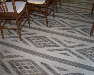 Rug in dining room
