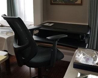 Adjustible Desk Stand and Drafting Chair