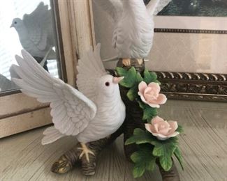 Gorham ceramic doves