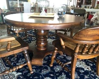 Colonial Style Table & 4 Chairs