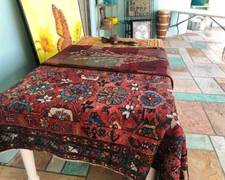 Vintage to antique rugs of unknown origin.  