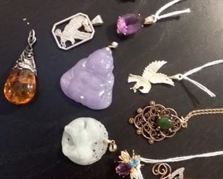 10k, 14k and assorted pendants