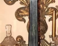 ANTIQUE CHERUB BASES BRONZE IRON LAMP  $55