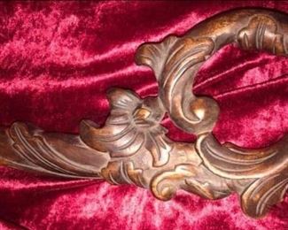 OLD CARVED WOOD CANE   $50
