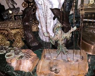 VINTAGE BIJAN BRONZE SCULPTURES $60