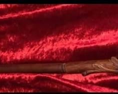 OLD CARVED WOOD CANE   $50