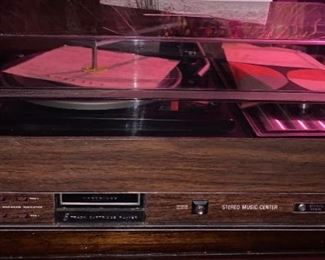 VINTAGE RARE GARRARD RECORD 8 TRACK TAPE PLAYER. GREAT SHAPE AND WORKS. PHOTO MAKES IT LOOKS ROUGH BUT IT IS BEAUTIFUL.  $100