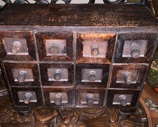 WOODEN  APOTHECARY  $55