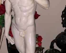 HUGE 3FT MARBLE ALABASTER SIGNED $100