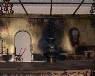 VINTAGE CURTIS GERE LARGE TRAIN SCULPTURE...MAKE OFFER / BID