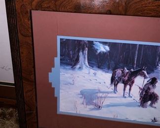 VINTAGE GARY ARTZT NATIVE AMERICAN LITH  $70