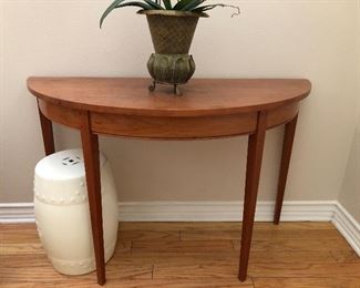 Solid cherry wood entry table