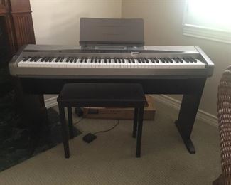 Casio Privia PX400R.  Excellent condition with all accessories