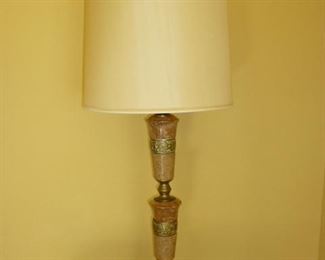 1950's Marble/Brass Lamp