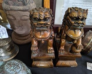 Foo Lion Bookends