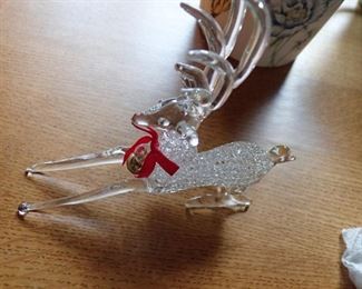 BLOWN GLASS REINDEER