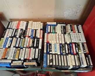 WE HAVE 100'S OF 8 TRACKS - AND A LOT OF 8-TRACK PLAYERS.  THEY WORK AND HAVE REALLY GOOD SOUND. 