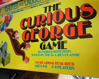 VINTAGE GAMES & TOYS  - THE CURIOUS GEORGE GAME