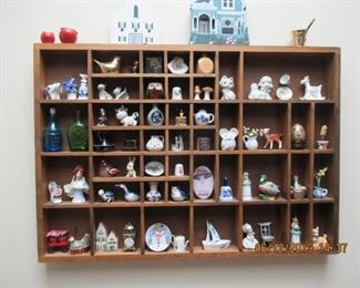 COLLECTIBLES IN A SHADOW BOX
