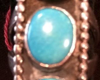 Native American Blue Gem Turquoise ring