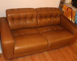 Mid Century Danish Leather Couches.