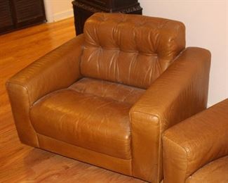 Mid Century Danish Leather Couches.