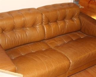 Mid Century Danish Leather Couches.