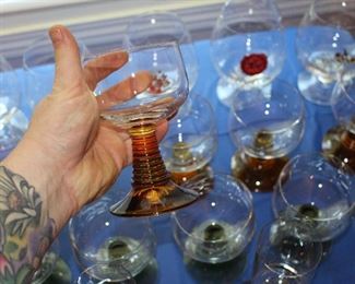Mid Century Cocktail Glasses.