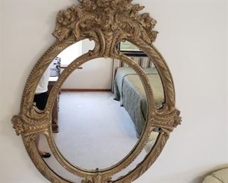 Elaborate Oval Mirror