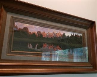 Fantastic Oversized Framed Mountainscape Print