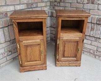 Set of Small Oak Cabinets