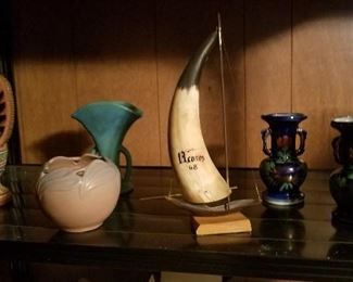 old pottery vase from 1944 , plante and vase marked