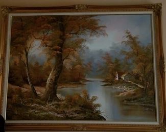 Original signed oil on canvass--giant size