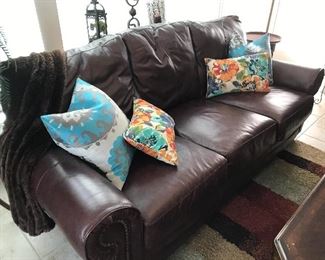 Lane leather sofa